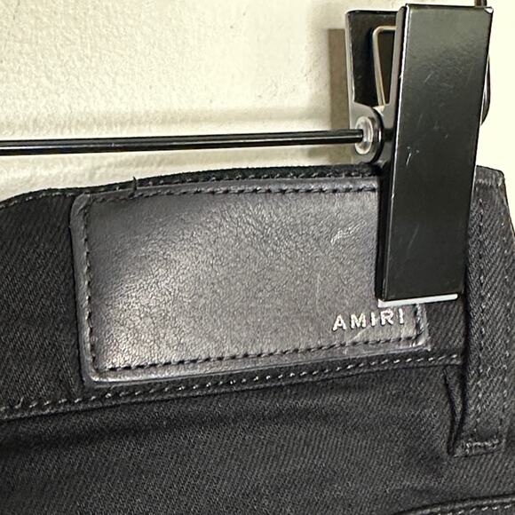 AMIRI MX1 Distressed Jeans Watercolor Black Sz 30 x 35 {3F48} - Picture 6 of 9